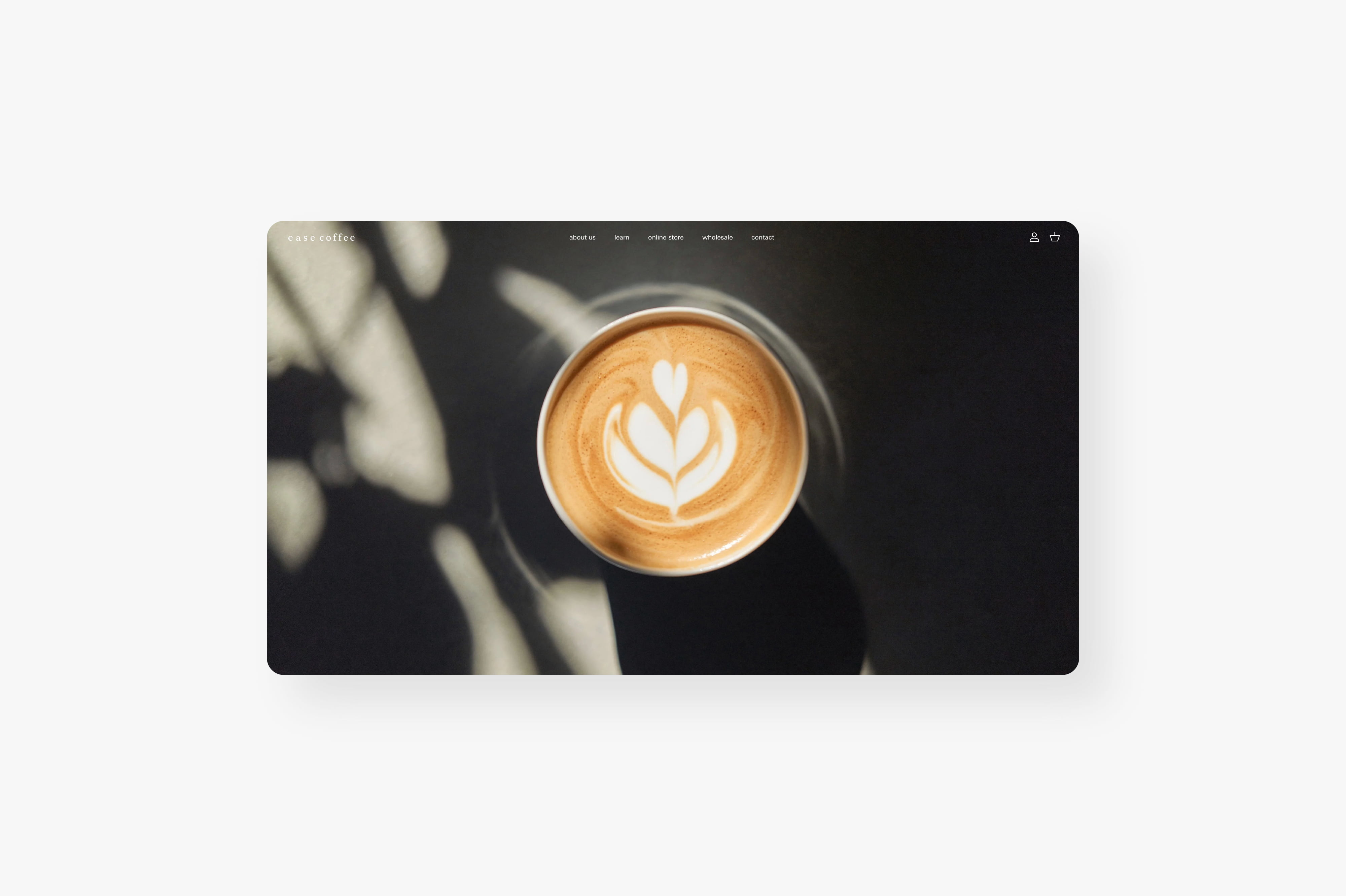 easecoffeeのwebデザインの画像