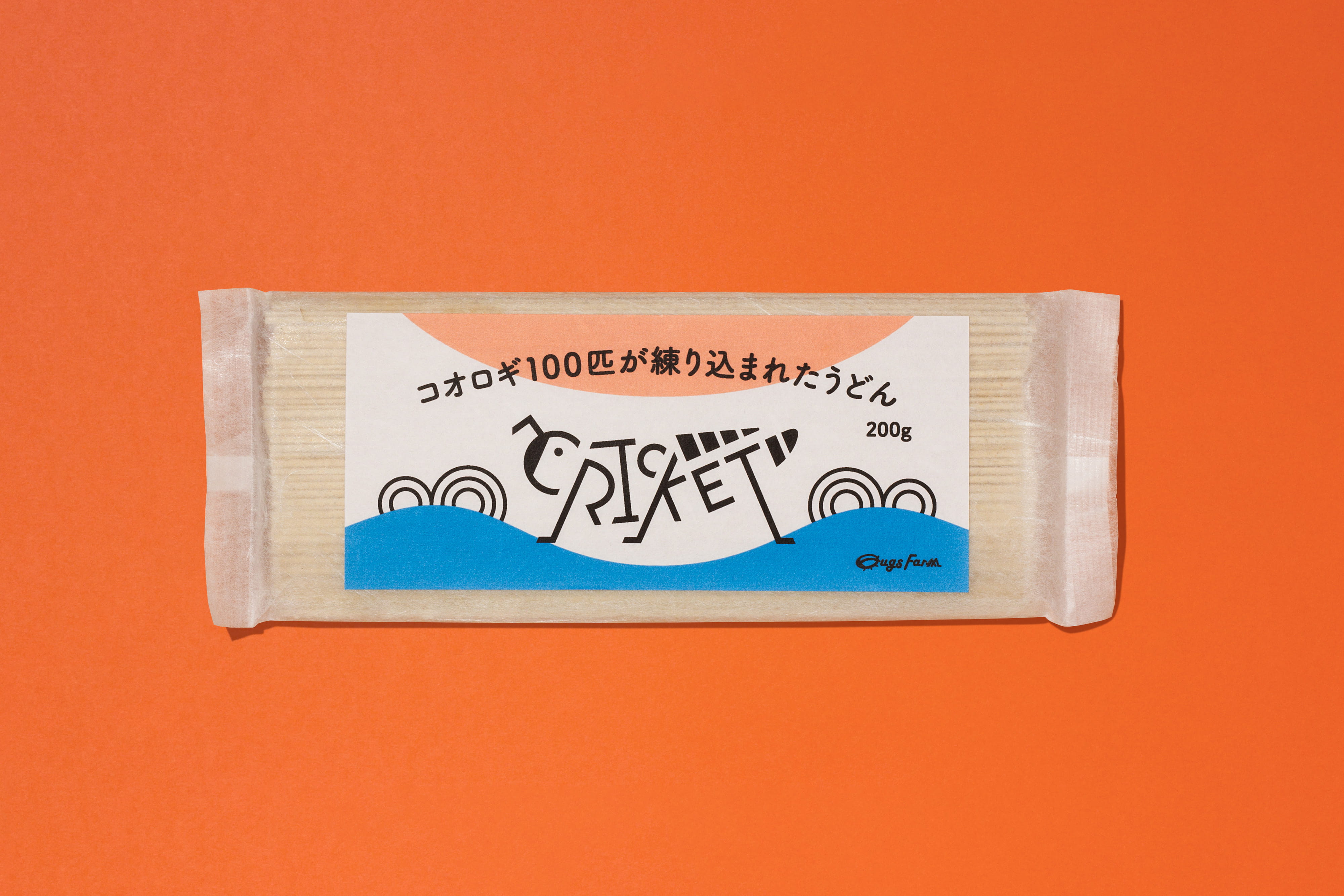 コオロギうどんのパッケージの画像